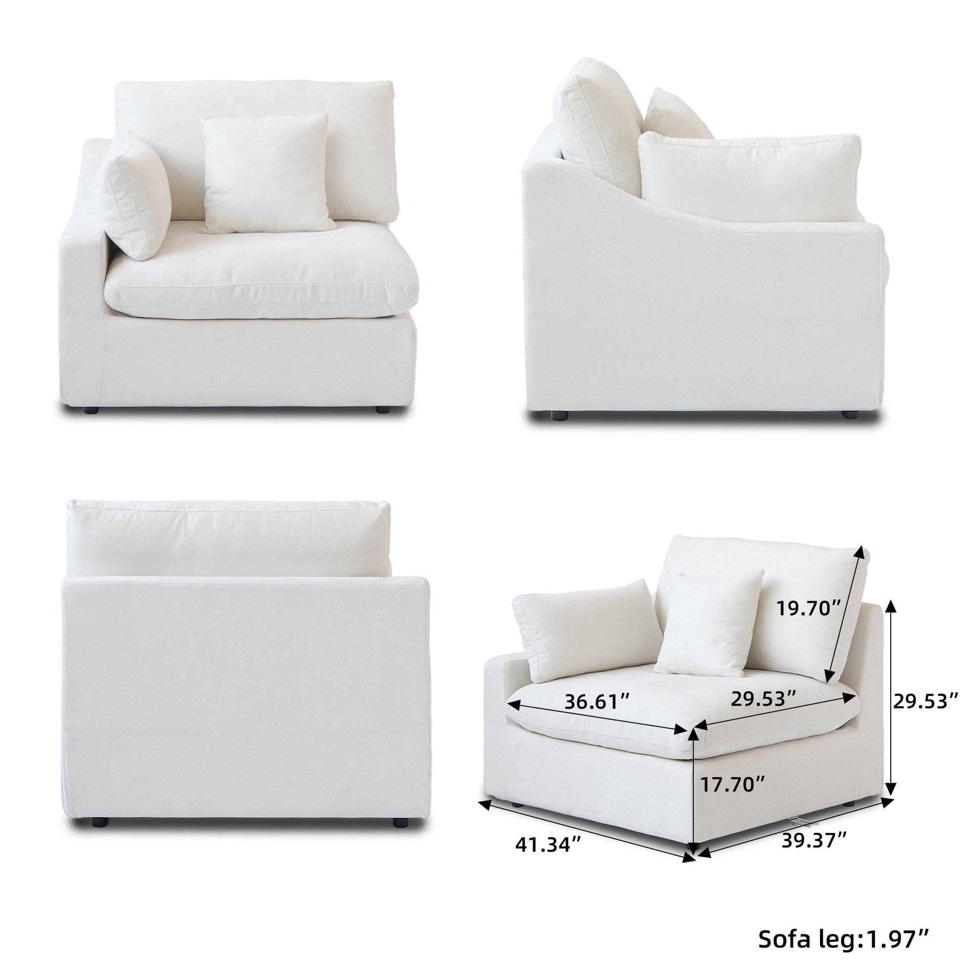 Signature Cloud Corner Chair